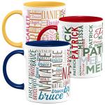 Custom Word Cloud Coffee Mug - 11 oz, 12 Colors
