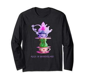 Alice in Wonderland Tea Cup Stack T-Shirt