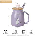 Adorable Cat Mug Set with Fish Spoons 4pcs