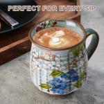 Floral Ceramic Coffee Mug & Tea Cup