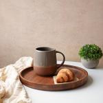 Bosmarlin 22 Oz Extra Large Ceramic Mug in Grey