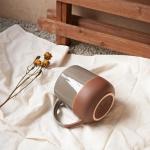 Bosmarlin 22 Oz Extra Large Ceramic Mug in Grey