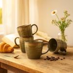 Ava Nord 14 oz Ceramic Coffee Mugs Set of 4