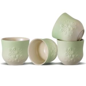 ZENS Ceramic Japanese Tea Cups Set of 4