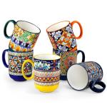 Vancasso Boho Set of 6 Colorful Coffee Mugs