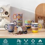 Vancasso Boho Set of 6 Colorful Coffee Mugs
