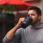 Insulated 20oz Travel Mug with Lid and Handle