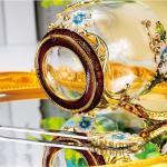 Butterfly Daisy Glass Tea Cup and Spoon Set