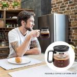 16 Oz Heatproof Glass Coffee Pot Mug