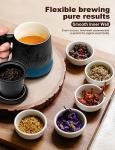 Gradient Ceramic Tea Cup with Infuser and Lid