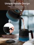 Gradient Ceramic Tea Cup with Infuser and Lid