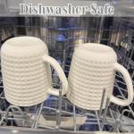 Seworlan Large Coffee Mug, 20 oz Ceramc Coffee Cup with Handle, Porcelain Big Tea Cup for Office and Home, for Latte Cocoa Dishwasher and Microwave Safe, 1PC, White