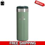 Stanley AeroLight Transit Bottle 16 oz | Locking Drink Through Lid | Leak Resistant Water Bottle or Coffee Travel Mug | Lightweight Insulated Stainless Steel | BPA-Free | Hammertone Green