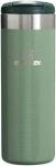 Stanley AeroLight Transit Bottle 16 oz | Locking Drink Through Lid | Leak Resistant Water Bottle or Coffee Travel Mug | Lightweight Insulated Stainless Steel | BPA-Free | Hammertone Green