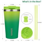 18oz Insulated Stainless Steel Travel Mug - Bamboo Grove