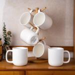 AmorArc 14oz Speckled Ceramic Coffee Mugs Set