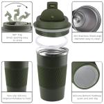 Insulated Travel Coffee Mug, 12 OZ, Green