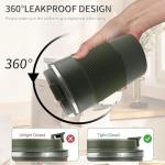 Insulated Travel Coffee Mug, 12 OZ, Green