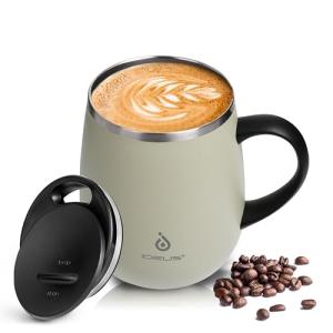 Celadon Insulated 16 oz Coffee Mug with Lid