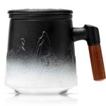 Ceramic Tea Cup with Infuser and Lid