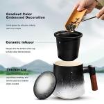 Ceramic Tea Cup with Infuser and Lid