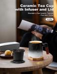 Ceramic Tea Cup with Infuser and Lid