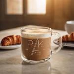 Personalized 12oz Engraved Glass Coffee Mug