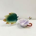 Hand-Painted Peony Tea Cup and Saucer Set