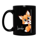 Personalized Woodland Animal Coffee Mugs - Fox Design