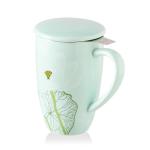Cerulean Lotus Tea Infuser Mug with Lid