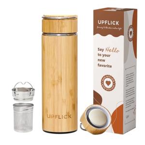 Bamboo Insulated Tea Tumbler with Diffuser