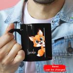 Personalized Woodland Animal Coffee Mugs - Fox Design