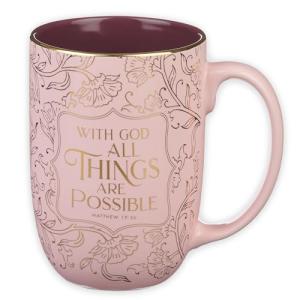 Inspirational Pink Ceramic Coffee & Tea Mug