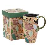 Animal Art Travel Coffee Mug with Lid 17oz