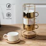 LUKA Stackable Porcelain Espresso Cup Set of 4