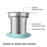 Cerulean Lotus Tea Infuser Mug with Lid