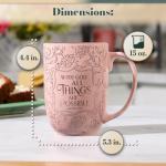 Inspirational Pink Ceramic Coffee & Tea Mug