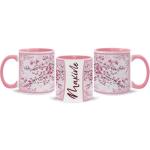 Personalized Cherry Blossom Coffee Mug with Custom Name