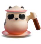 ZENS Panda Tea Mug with Infuser and Coaster