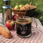 Personalized 12oz Engraved Glass Coffee Mug