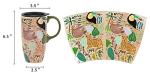 Animal Art Travel Coffee Mug with Lid 17oz