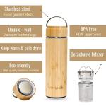 Bamboo Insulated Tea Tumbler with Diffuser