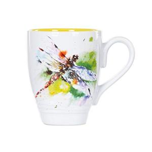 Dean Crouser Dragonfly Watercolor Stoneware Coffee Mug