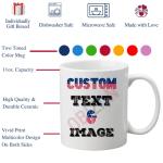 Personalized Ceramic Coffee Mug - 11oz Custom Design