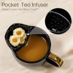 Cute Kitty Mug with Tea Bag Holder and Spoon