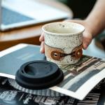 Reusable Travel Mug with Lid, 6.5oz