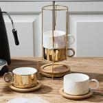 LUKA Stackable Porcelain Espresso Cup Set of 4