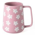 TaoTaojarvie 24 oz Floral Coffee Mug (Violet)