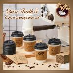 Jingmore 100 Pcs Inspirational Bible Coffee Cups