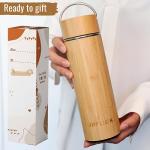 Bamboo Insulated Tea Tumbler with Diffuser